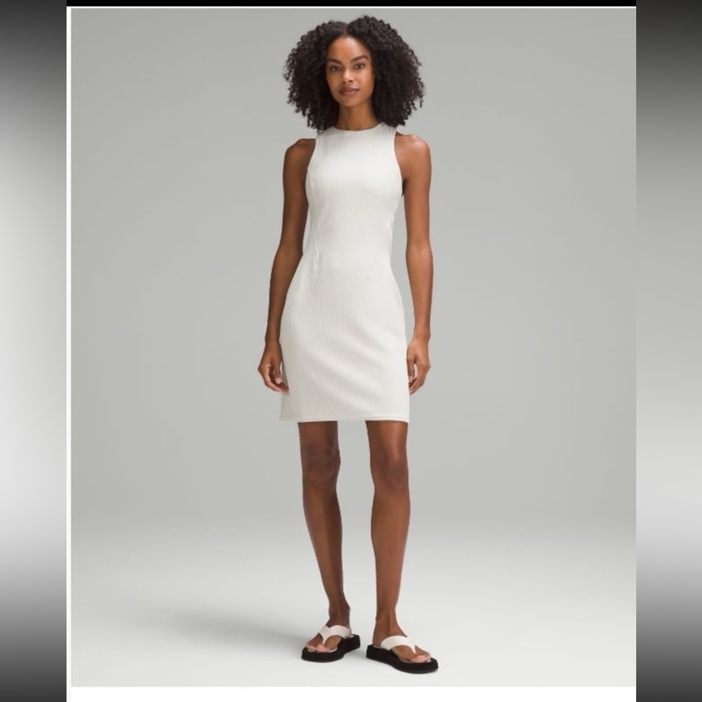 Lululemon-Ribbed Softstreme Slim-Fit Tank Top Dress - (6)